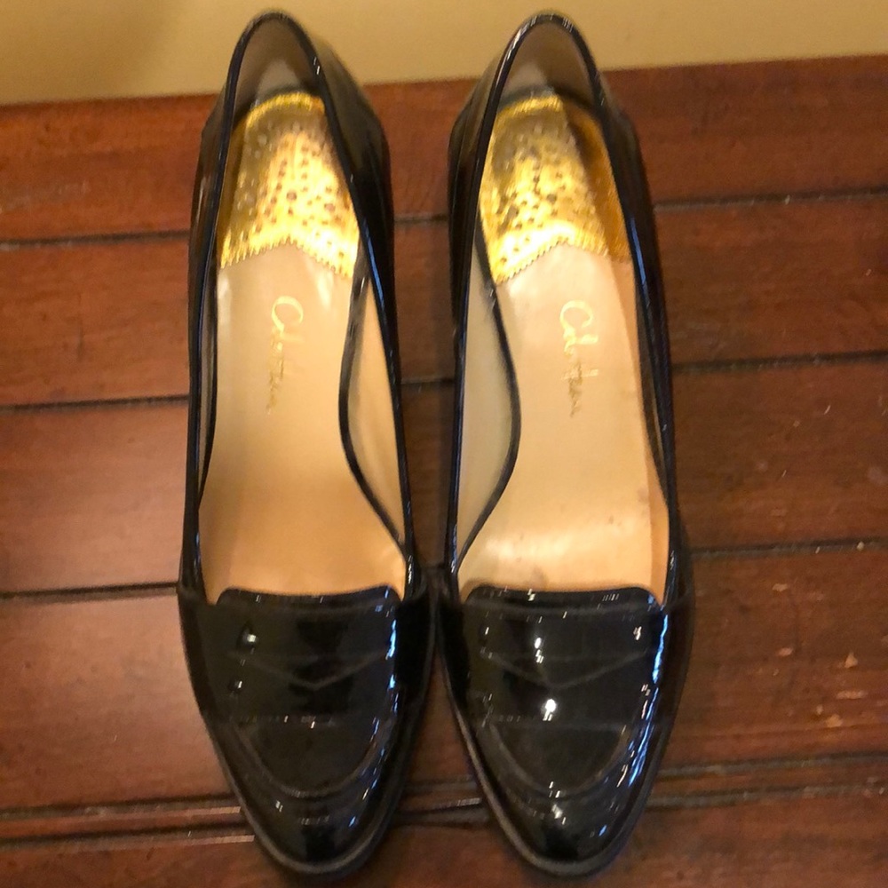 Cole Han Black Loafer Heels